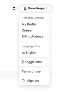 user English profile